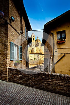 Medieval city Urbino in Italy