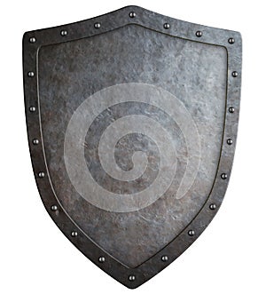 Medieval coat of arms shield 3d illustration isolated