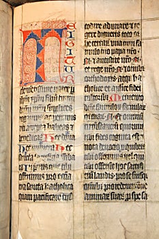 Medieval codex book