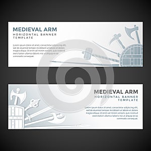 Medieval cold steel arms frame