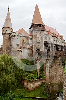 Medieval Corvin castle, Hunedoara, Romania