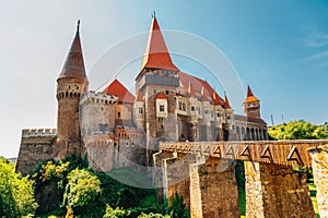 Medieval Corvin Castle Hunyad Castle in Hunedoara, Romania