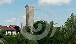 Medieval  crenellated Tower of Visone Alessandria Italy photo