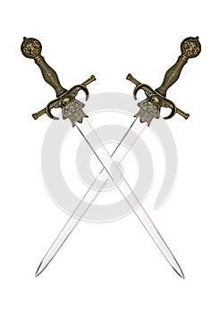 Medieval cross swords