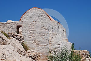 Medieval Crusader castle chapel, Halki