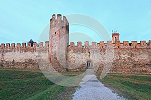 medieval defensive walls of the city of MONTAGNANA in the Veneto