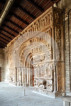 Medieval door of Santa Maria de Ripoll, Girona