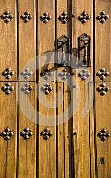Medieval doors in Trujillo, Spain