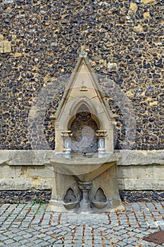 medieval drinking fountain in England