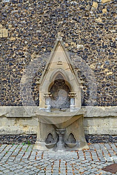 medieval drinking fountain in England photo