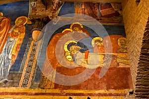 Entombment Christ, Crypt, Cathedral, Siena, Tuscany, Italy photo