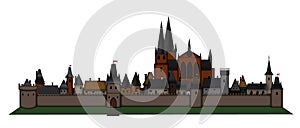 Medieval european city