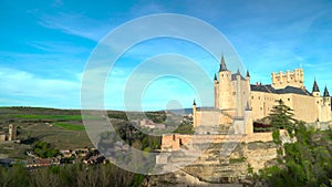 Medieval European fairytale castle, of princes and princesses