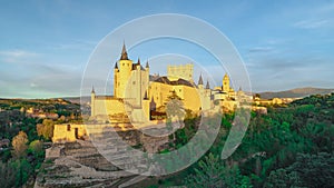 Medieval European fairytale castle, of princes and princesses