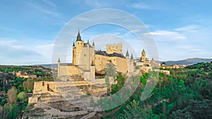 Medieval European fairytale castle, of princes and princesses