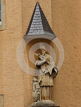 Medieval figure of a saint