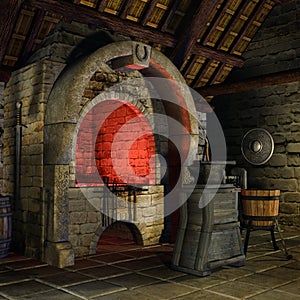 Medieval forge