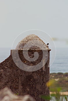 Medieval fort tower at Cacela Velha, historic fishermen village