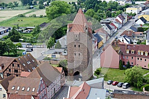 Medieval fortification Dammtor at Barth photo