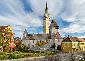 Medieval fortified church of Medias photo