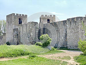 Medieval fortified city Smederevo fortress or Smederevo`s 15th century fortress / Smederevska tvrÄ‘ava ili Smederevska utvrda