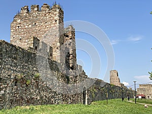 Medieval fortified city Smederevo fortress or Smederevo`s 15th century fortress / Smederevska tvrÄ‘ava ili Smederevska utvrda