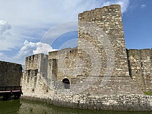 Medieval fortified city Smederevo fortress or Smederevo`s 15th century fortress / Smederevska tvrÄ‘ava ili Smederevska utvrda