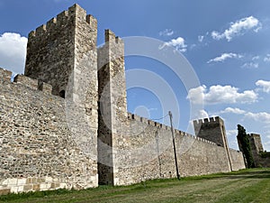 Medieval fortified city Smederevo fortress or Smederevo`s 15th century fortress / Smederevska tvrÄ‘ava ili Smederevska utvrda