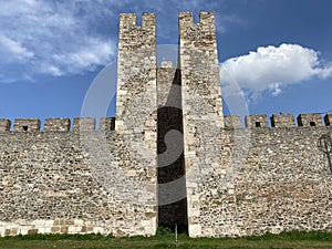 Medieval fortified city Smederevo fortress or Smederevo`s 15th century fortress / Smederevska tvrÄ‘ava ili Smederevska utvrda