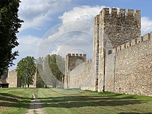 Medieval fortified city Smederevo fortress or Smederevo`s 15th century fortress / Smederevska tvrÄ‘ava ili Smederevska utvrda