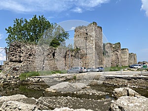 Medieval fortified city Smederevo fortress or Smederevo`s 15th century fortress / Smederevska tvrÄ‘ava ili Smederevska utvrda