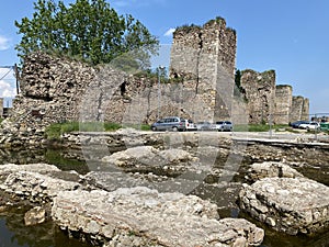 Medieval fortified city Smederevo fortress or Smederevo`s 15th century fortress / Smederevska tvrÄ‘ava ili Smederevska utvrda