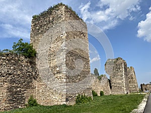 Medieval fortified city Smederevo fortress or Smederevo`s 15th century fortress / Smederevska tvrÄ‘ava ili Smederevska utvrda