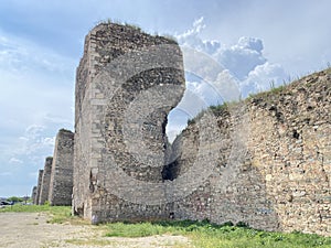 Medieval fortified city Smederevo fortress or Smederevo`s 15th century fortress / Smederevska tvrÄ‘ava ili Smederevska utvrda