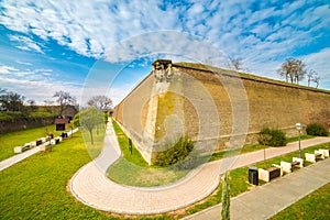 Medieval fortress in Alba Iulia, Transylvania, Romania.