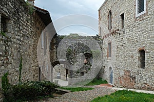Medieval fortress in Brescia, Italy