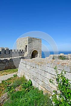 Medieval fortress on Cape Kaliakra, Black Sea