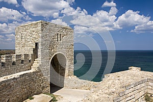 The medieval fortress on cape Kaliakra, Bulgaria photo