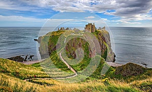 Medieval fortress Dunnottar Castle (Aberdeenshire, Scotland)