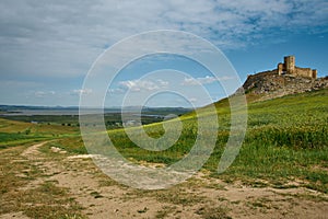 The medieval fortress of Enisala in spring