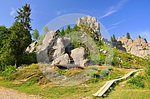 Medieval fortress fortress, rocks