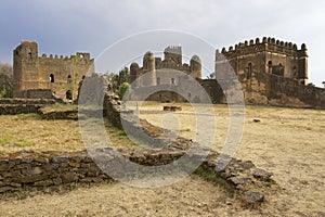 Medieval fortress in Gondar, Ethiopia, UNESCO World Heritage site