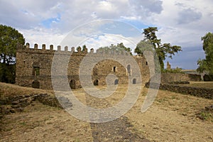 Medieval fortress in Gondar, Ethiopia, UNESCO World Heritage site