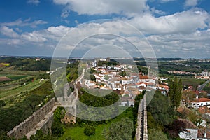 Medieval fortress and landscape of Obidos
