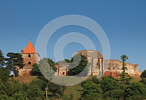 Medieval fortress in Slimnic city, Sibiu county, Romania
