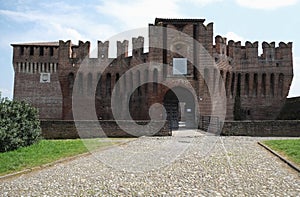 Medieval fortress in Soncino, Italy
