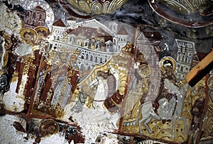 Medieval frescoes of Sumela monastery