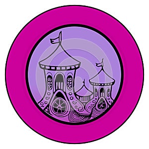Medieval funfair graphical vector