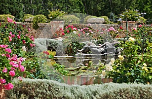 Medieval garden in France