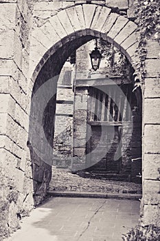 Medieval Gate in the Little Village of Bruniquel